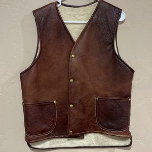 Man leather vest